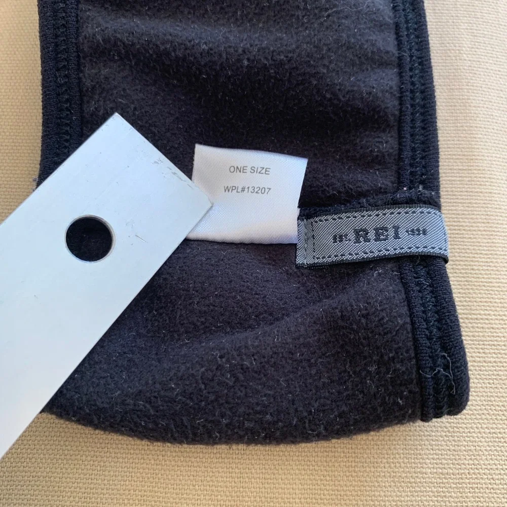 REI Black Fleece Headband Ear‎ Warmer One Size Contoured Cold Weather Gorpcore